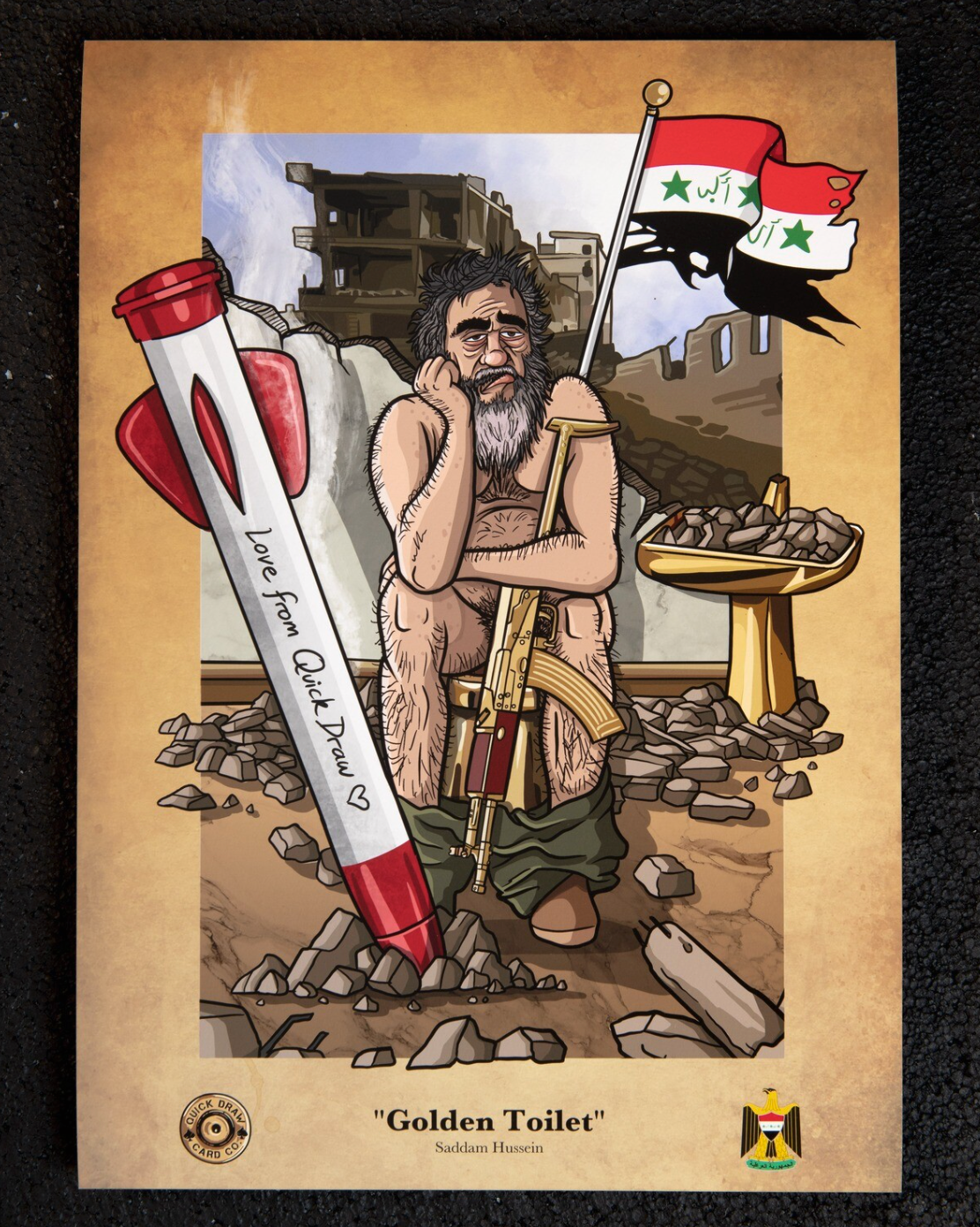 GOLDEN TOILET - SADDAM HUSSAIN