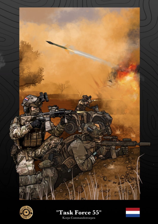 TASK FORCE 55 - KORPS COMMANDOTROEPEN – Quick Draw Card Co.